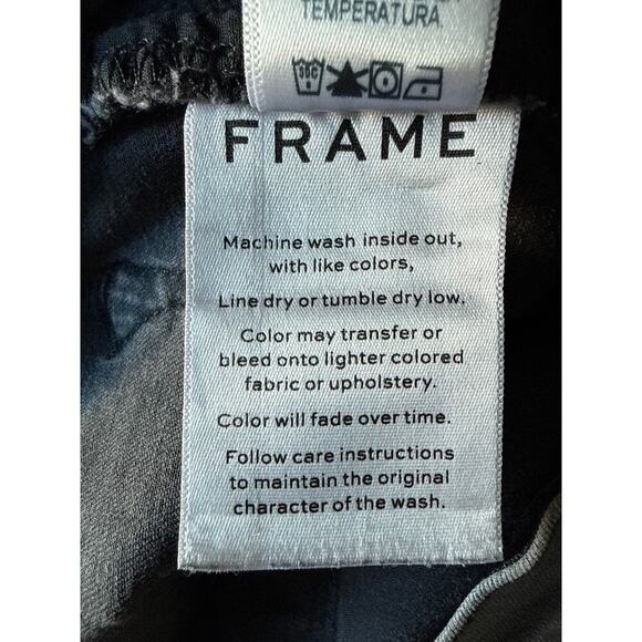 Frame Denim Womens Le High Skinny Jeans Washed Black Size 28 *EUC - Picture 11 of 11